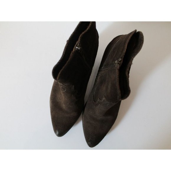 Frye Renee Seam Short Fatigue Oiled Suede Size 10 - Picture 8 of 12